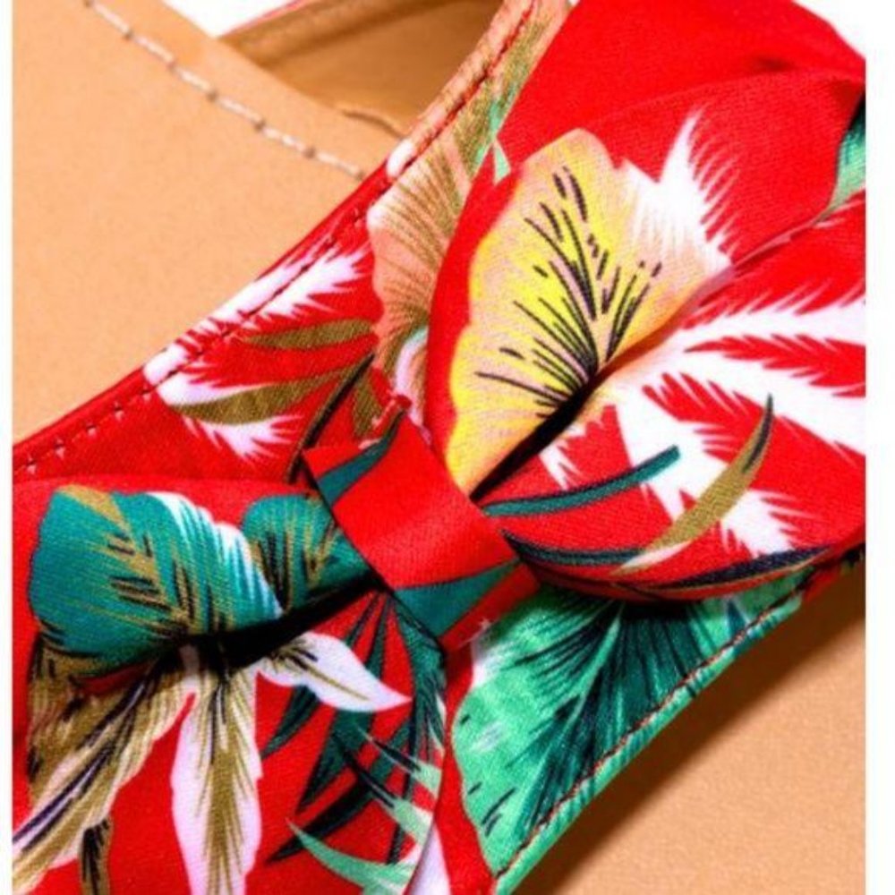 Summer Floral Slides – Red - Picture 5 of 5